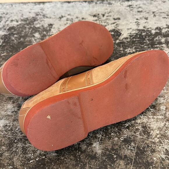 Unisex Bass Tan Leather and Suede Vintage Saddle Shoes Size 8 (m) Size 10 (w) main image 6